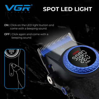 Rasoio Clipper VGR V-001 BLUE EDITION