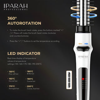 Spazzola asciugacapelli rotante Iparah P-280