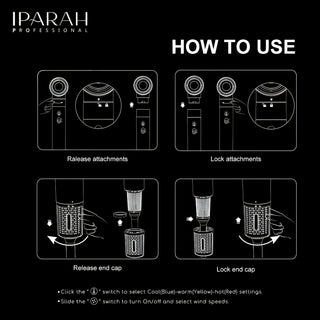 Asciugacapelli professionale 6 in 1 Iparah P-500